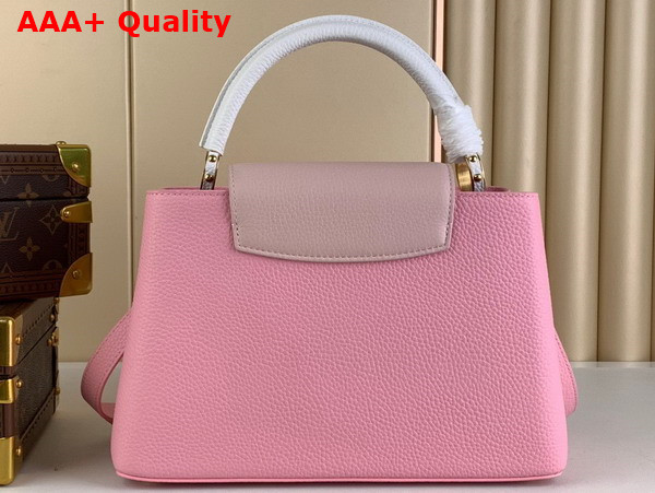 Louis Vuitton Capucines MM Handbag in Candy Pink Taurillon Leather Replica