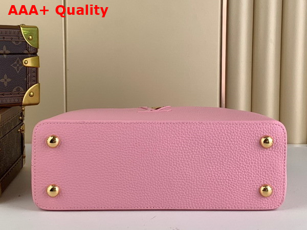 Louis Vuitton Capucines MM Handbag in Candy Pink Taurillon Leather Replica