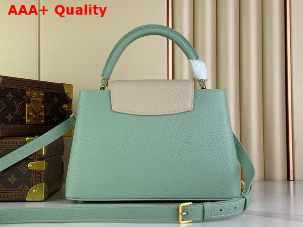 Louis Vuitton Capucines MM Handbag in Jade Green Taurillon Leather Replica