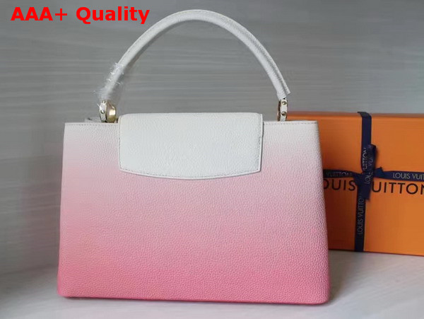 Louis Vuitton Capucines MM Taurillon Leather Pink Gradient Color Effect Replica