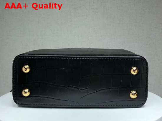 Louis Vuitton Capucines Mini Black Alligator Replica