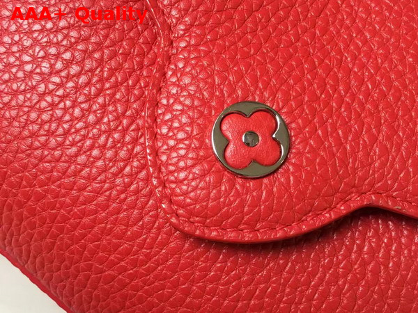 Louis Vuitton Capucines Mini Chain Bag Red Grain Taurillon Leather Replica