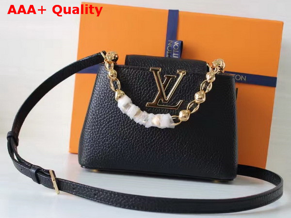 Louis Vuitton Capucines Mini Chain Cuir Taurillon M42935 Replica