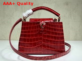 Louis Vuitton Capucines Mini Cherry Alligator Leather N93254 Replica