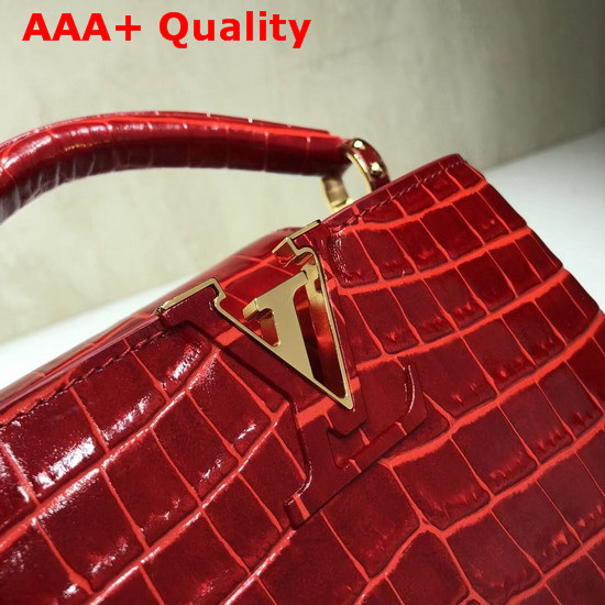 Louis Vuitton Capucines Mini Cherry Alligator Leather N93254 Replica