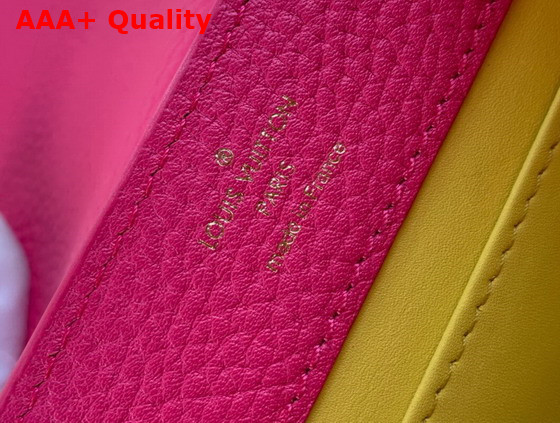 Louis Vuitton Capucines Mini Dragon Fruit Cedrat Taurillon Leather M59440 Replica