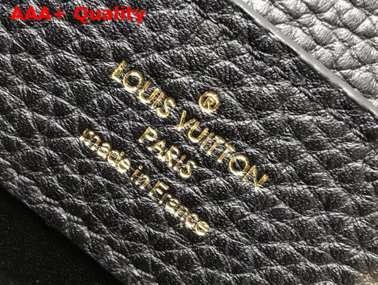 Louis Vuitton Capucines Mini Handbag Black Taurillon Leather M56071 Replica