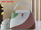 Louis Vuitton Capucines Mini Handbag Fraise Pink Pistache Green Taurillon Leather M59864 Replica