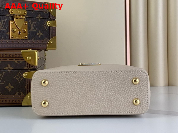 Louis Vuitton Capucines Mini Handbag Quartz Pink and Sky Blue Taurillon Leather Replica