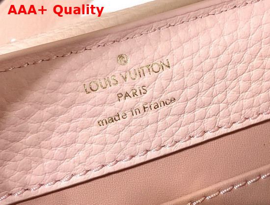 Louis Vuitton Capucines Mini Handbag Vanille Gold Taurillon Leather M59253 Replica