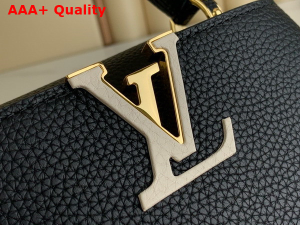 Louis Vuitton Capucines Mini Handbag in Black Taurillon Leather Replica