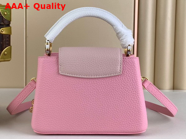 Louis Vuitton Capucines Mini Handbag in Candy Pink Taurillon Leather M22375 Replica