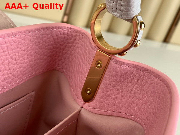 Louis Vuitton Capucines Mini Handbag in Candy Pink Taurillon Leather M22375 Replica