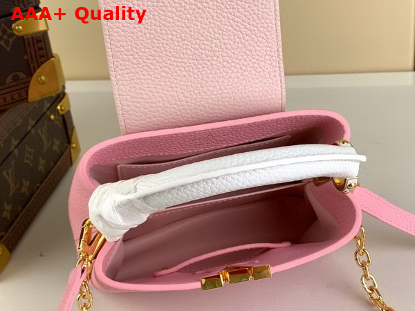 Louis Vuitton Capucines Mini Handbag in Candy Pink Taurillon Leather M22375 Replica