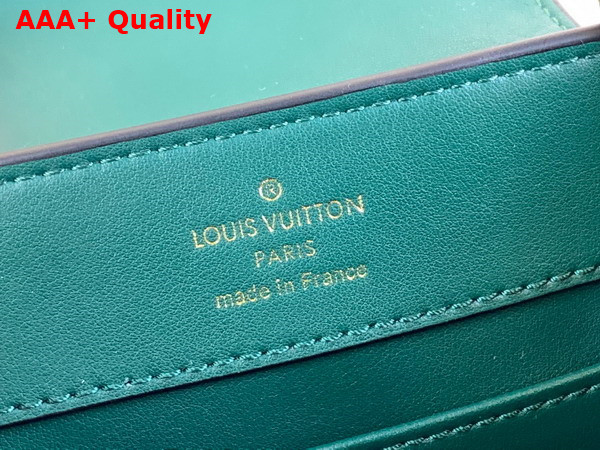 Louis Vuitton Capucines Mini Handbag in Dark Green Lizard Effect Cowhide Leather Replica