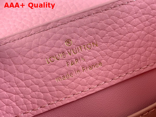 Louis Vuitton Capucines Mini Handbag in Marshmallow Pink Taurillon Leather M24989 Replica