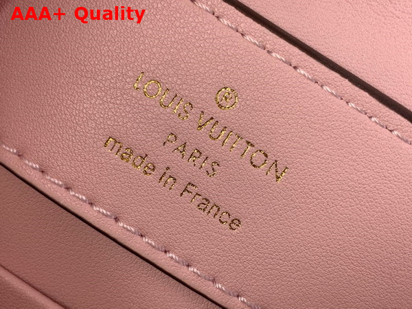 Louis Vuitton Capucines Mini Handbag in Pink Ostrich Leather with Triple Chain Adornment Replica