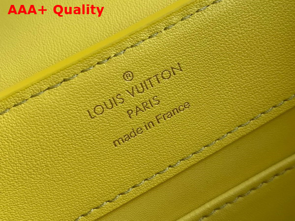 Louis Vuitton Capucines Mini Handbag in Yellow Taurillon Leather with Lizard Details Replica