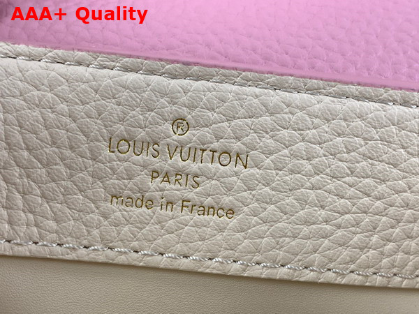 Louis Vuitton Capucines Mini Handbag with a Wavy Base in Pink Taurillon Leather Replica