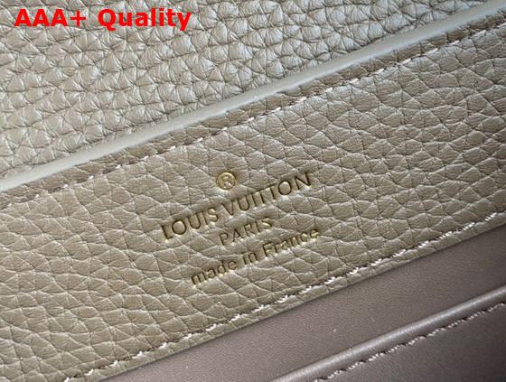 Louis Vuitton Capucines Mini Smokey Brown Green Creme Pink Taurillon Leather Replica