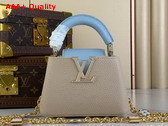 Louis Vuitton Capucines Nano Handbag Quartz Pink and Sky Blue Taurillon Leather M23952 Replica