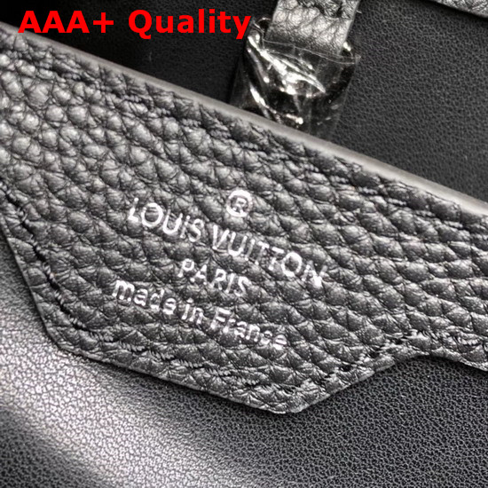 Louis Vuitton Capucines PM Black Taurillon Leather Ruthenium Hardware Replica