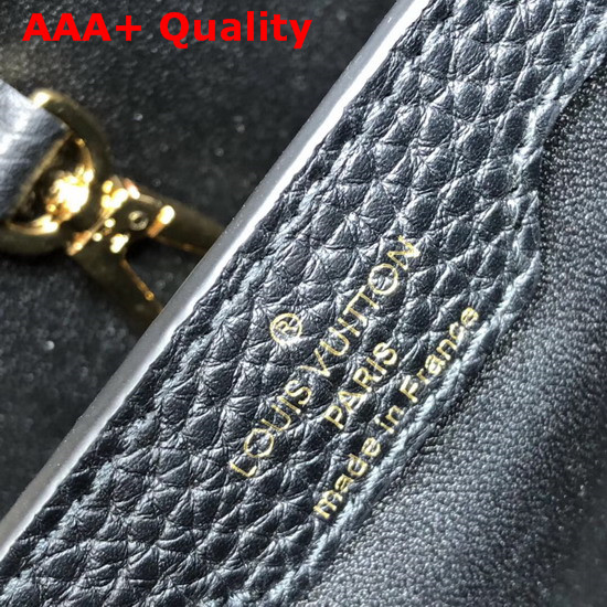 Louis Vuitton Capucines PM Black Taurillon Skin and Alligator Skin Replica