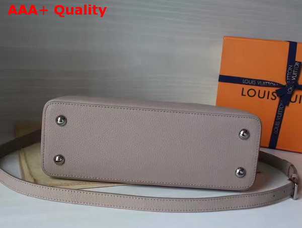 Louis Vuitton Capucines PM in Grey with Taurillon Caviar Leather Trim Replica