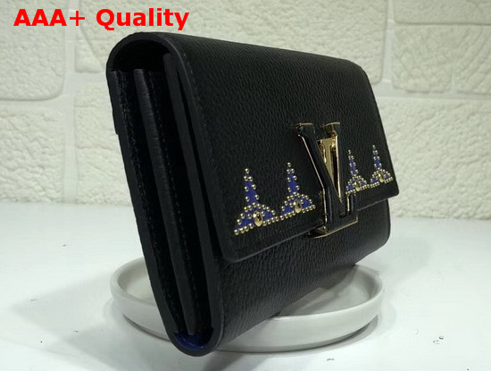 Louis Vuitton Capucines Wallet Noir Taurillon Leather Replica