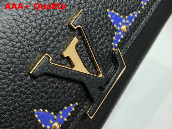 Louis Vuitton Capucines Wallet Noir Taurillon Leather Replica