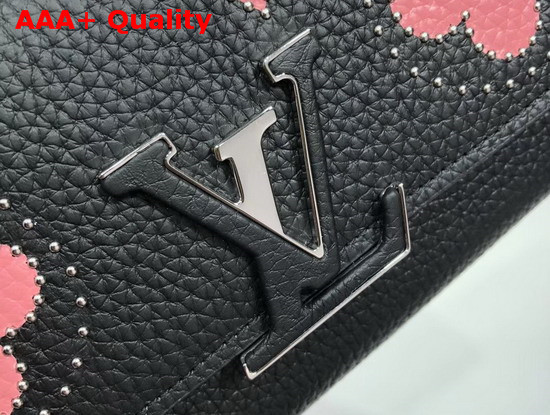 Louis Vuitton Capucines Wallet in Black Taurillon Leather Replica