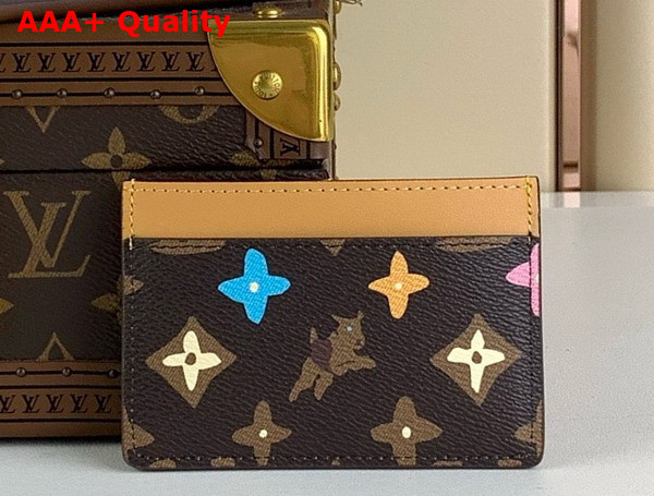 Louis Vuitton Card Holder Chocolate Monogram Craggy Coated Canvas M83348 Replica