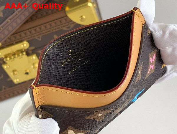 Louis Vuitton Card Holder Chocolate Monogram Craggy Coated Canvas M83348 Replica