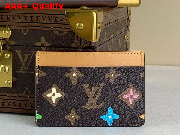 Louis Vuitton Card Holder Chocolate Monogram Craggy Coated Canvas M83348 Replica