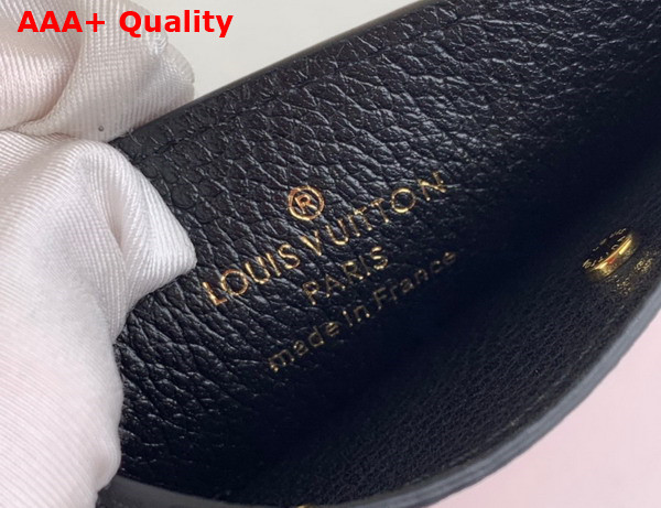 Louis Vuitton Card Holder Combines Three Different Colors of Monogram Empreinte Leather Black White Pink M81282 Replica