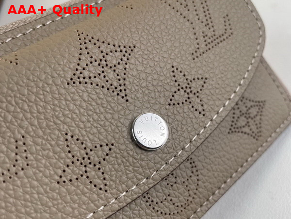 Louis Vuitton Card Holder Recto Verso in Galet Gray Mahina Perforated Calf Leather M81287 Replica