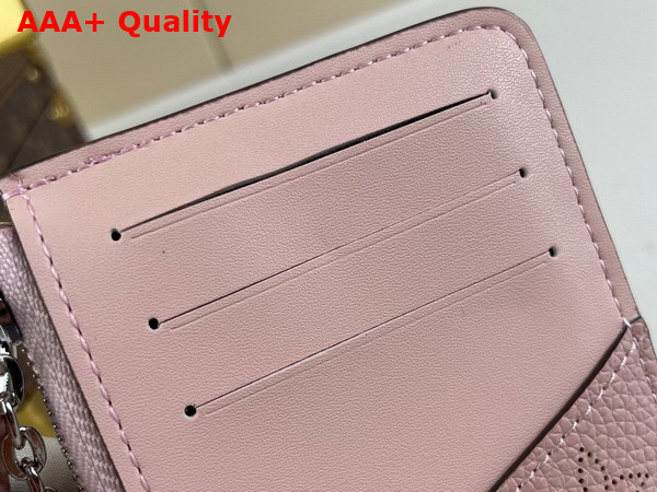 Louis Vuitton Card Holder Recto Verso in Rose Ballerine Pink Mahina Perforated Calf Leather Replica