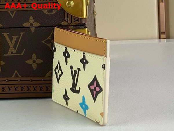 Louis Vuitton Card Holder Vanilla Monogram Craggy Coated Canvas Replica