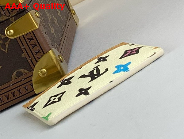 Louis Vuitton Card Holder Vanilla Monogram Craggy Coated Canvas Replica