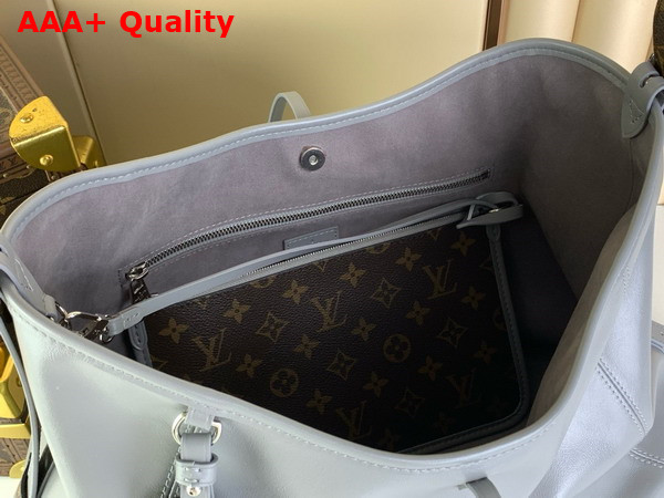 Louis Vuitton Carryall Dark MM Trianon Gray Lambskin Leather M12583 Replica