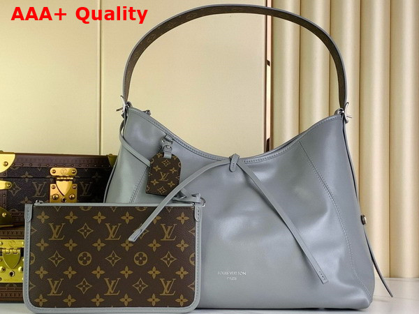 Louis Vuitton Carryall Dark MM Trianon Gray Lambskin Leather M12583 Replica