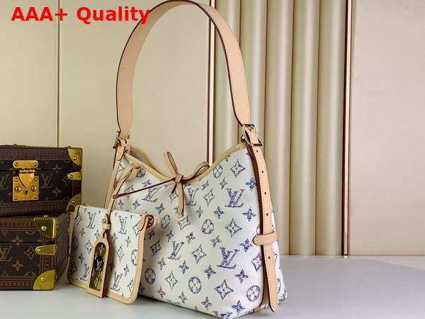 Louis Vuitton Carryall PM Bag Multicolor Beige Monogram Jacquard Fabric M24707 Replica