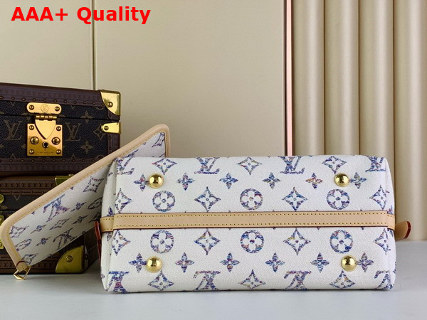 Louis Vuitton Carryall PM Bag Multicolor Beige Monogram Jacquard Fabric M24707 Replica