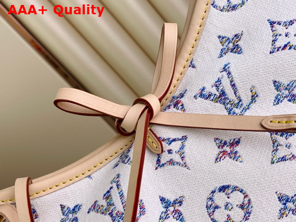 Louis Vuitton Carryall PM Bag Multicolor Beige Monogram Jacquard Fabric M24707 Replica