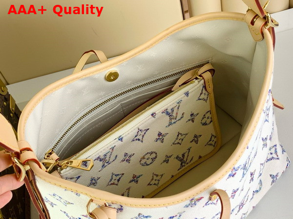 Louis Vuitton Carryall PM Bag Multicolor Beige Monogram Jacquard Fabric M24707 Replica