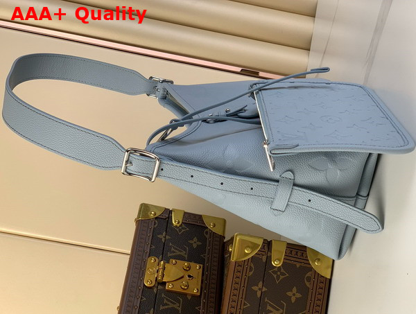 Louis Vuitton Carryall PM Bag in Blue Washed Monogram Empreinte Leather M46673 Replica