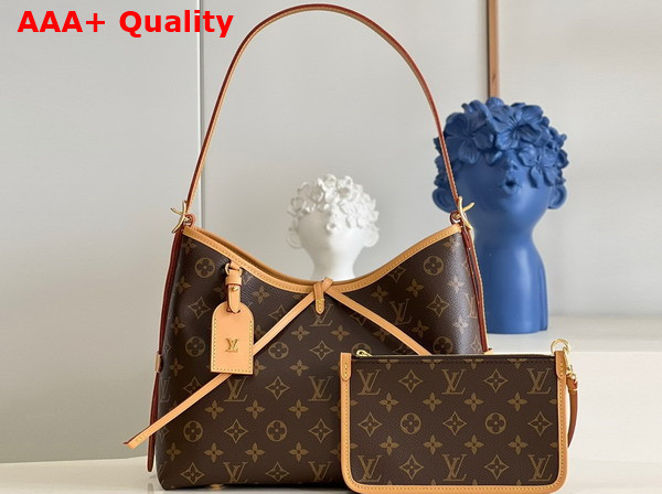 Louis Vuitton Carryall PM Handbag Monogram Coated Canvas M46203 Replica