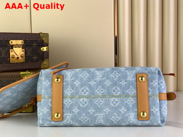 Louis Vuitton Carryall PM in Sky Blue Monogram Denim M11462 Replica