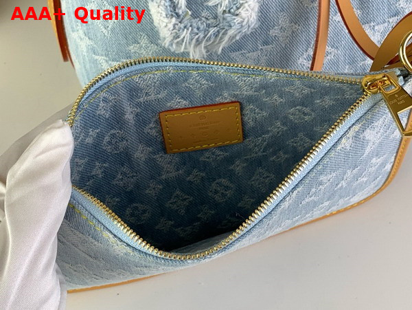 Louis Vuitton Carryall PM in Sky Blue Monogram Denim M11462 Replica