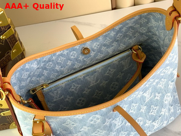 Louis Vuitton Carryall PM in Sky Blue Monogram Denim M11462 Replica